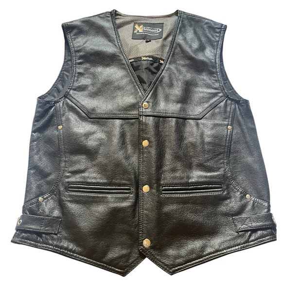 XELEMENTS Other - XELEMENT BLACK V CUT MOTORCYCLE VEST SZ SM EUC